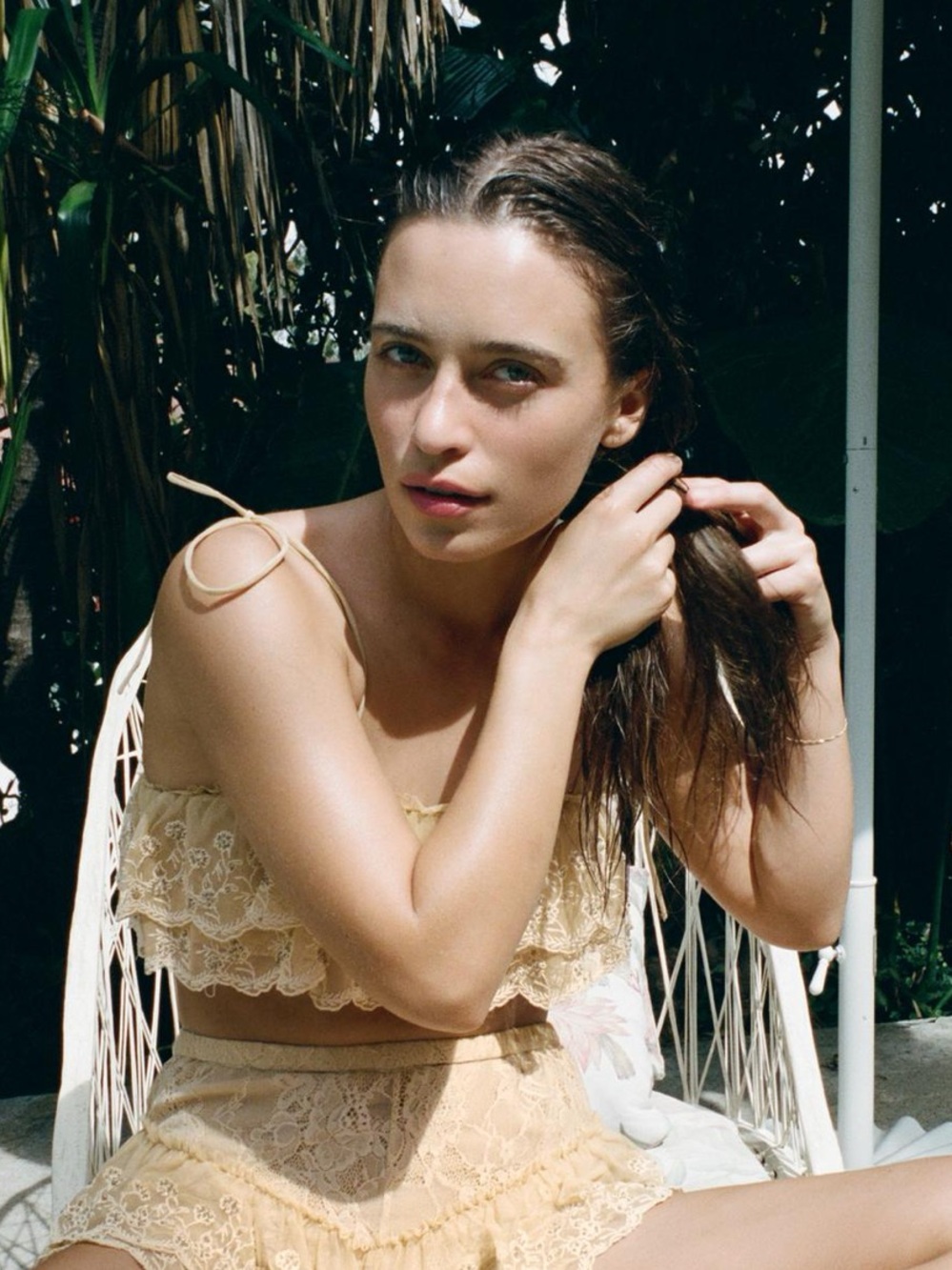 EMBROIDERED RUFFLE CAMISOLE - Picture 4 of 11
